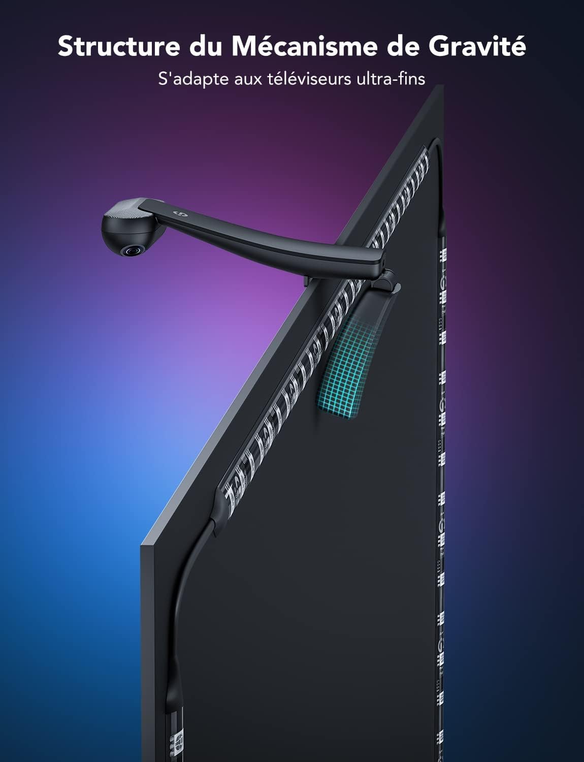 Govee T2 Backlights 5m RGBIC WiFi, Dual-Cámara, TV 75-85"