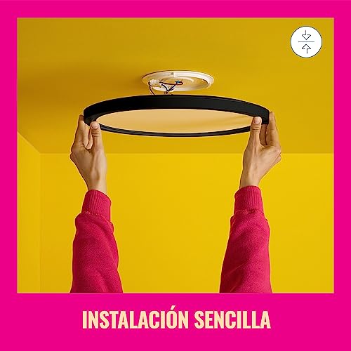 Plafón LED WiZ SuperSlim 32W - RGB, Alexa, SpaceSense