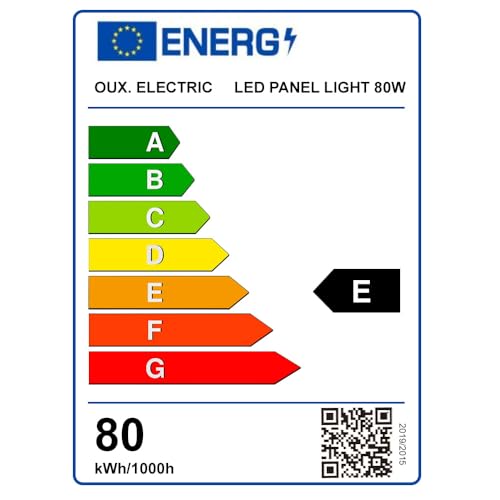 Panel LED FactorLED 80W - 120x60 cm, Blanco Frío