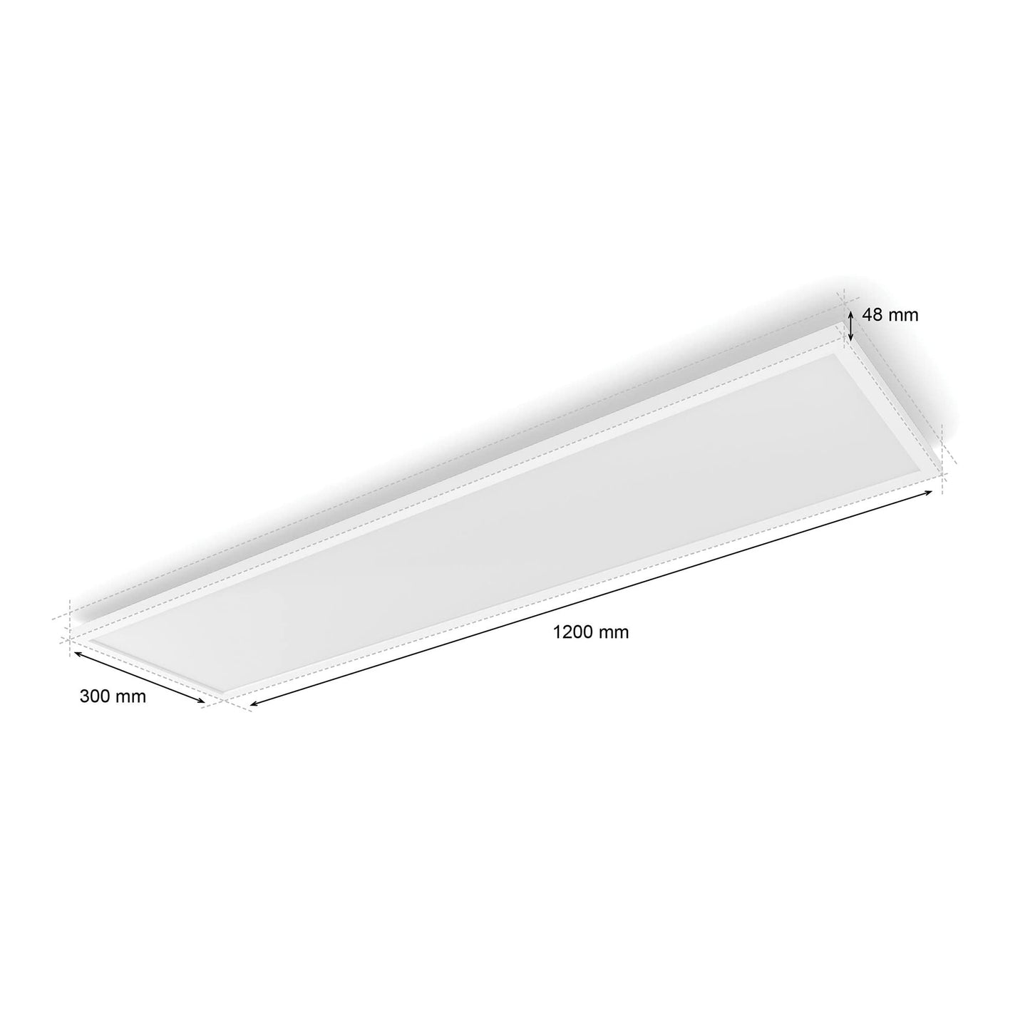 Philips Hue Surimu – Panel LED Techo 60W, Alexa/Google, Blanco