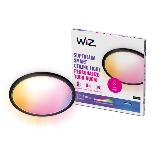 Plafón LED WiZ SuperSlim 32W - RGB, Alexa, SpaceSense