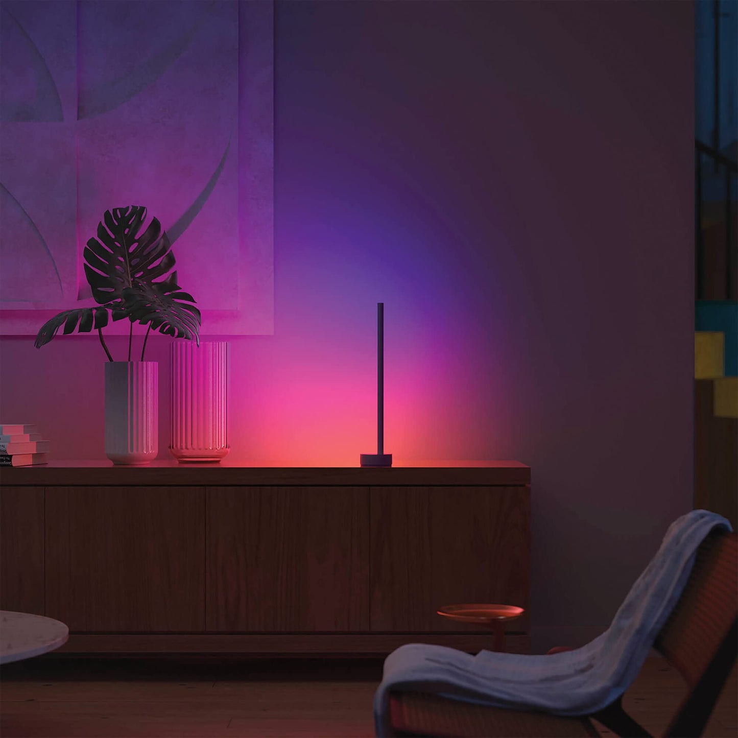 Lámpara de Pie Inteligente Philips Hue Signe - Luz Gradient, Colores, Alexa