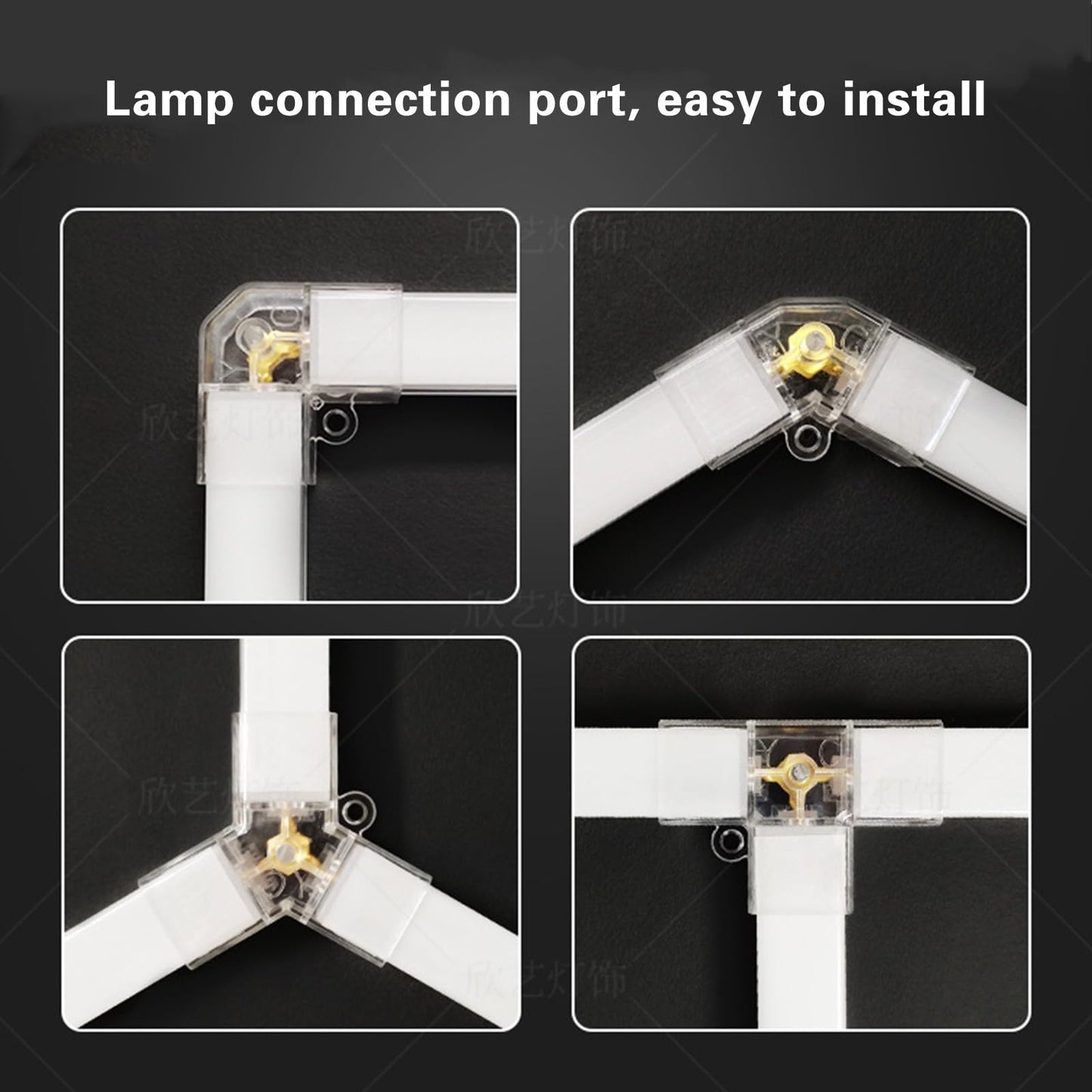 Lámpara Hexagonal LED Taller 6500K - 14 Panales