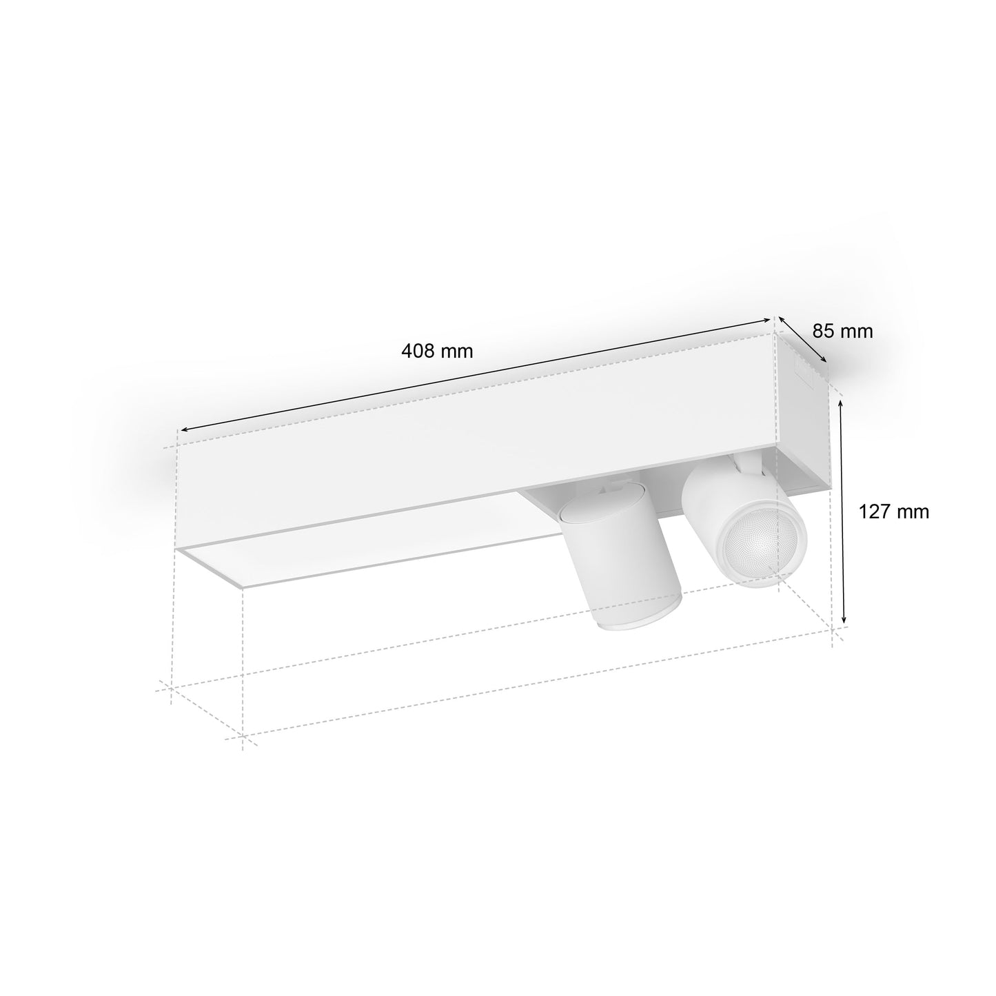 Lámpara Inteligente Philips Hue Centris - 2 Focos, RGBW, Alexa