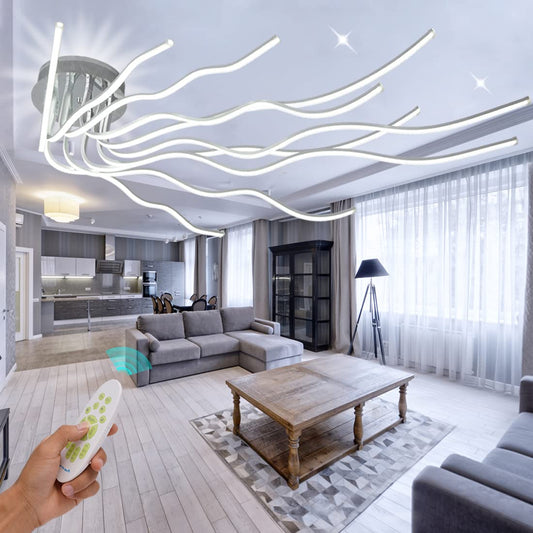 Lámpara Techo LED Guang Shuo 138W - Regulable, Control Remoto