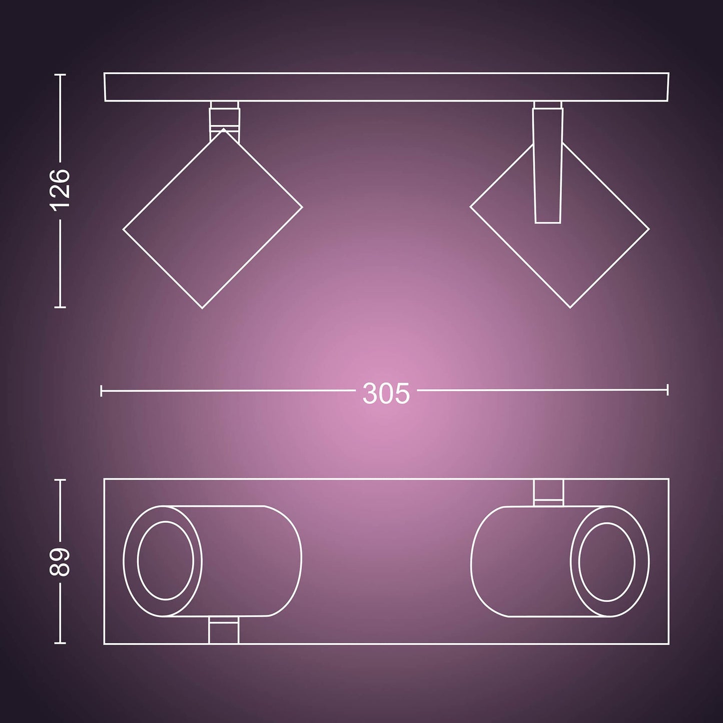 Foco Inteligente Philips Hue Argenta - Luz Blanca y Colores, Alexa