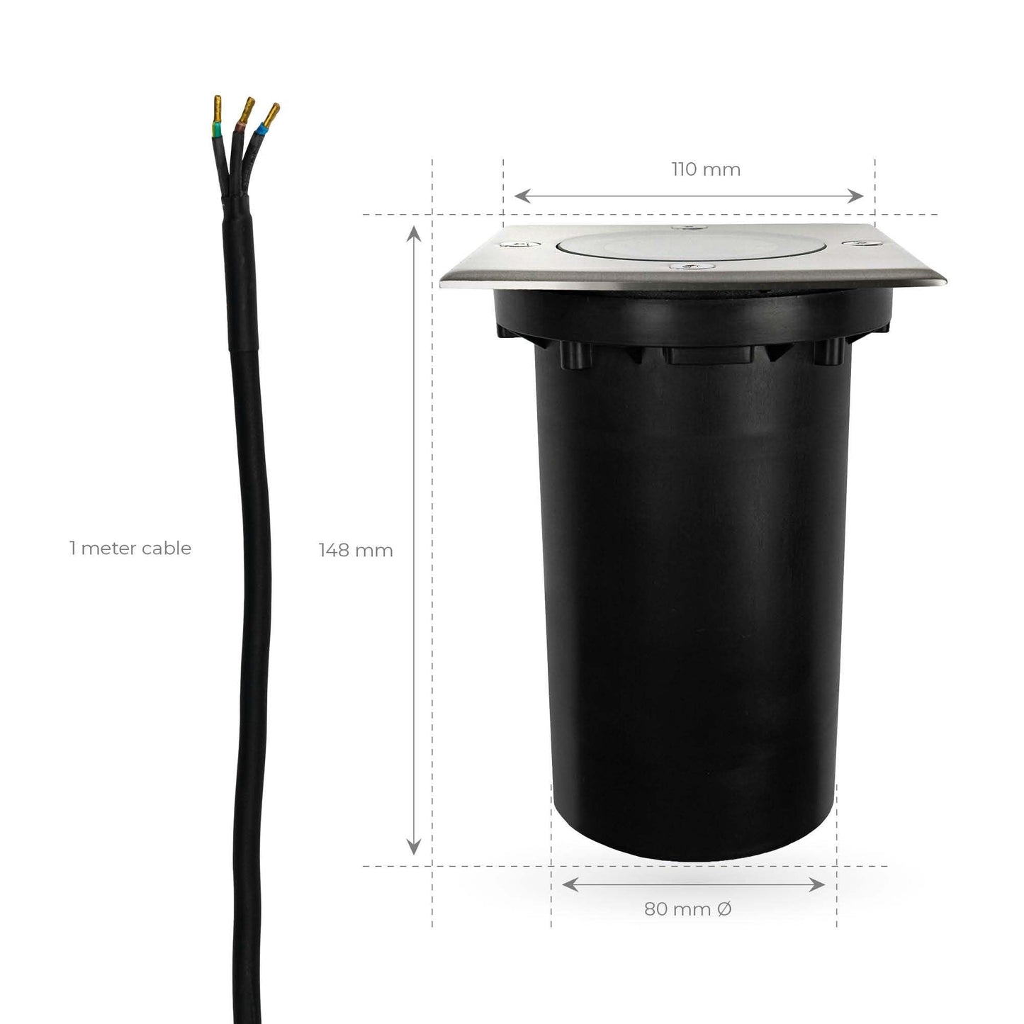 Focos Empotrados Ledvion 9x - RGBWW, IP67