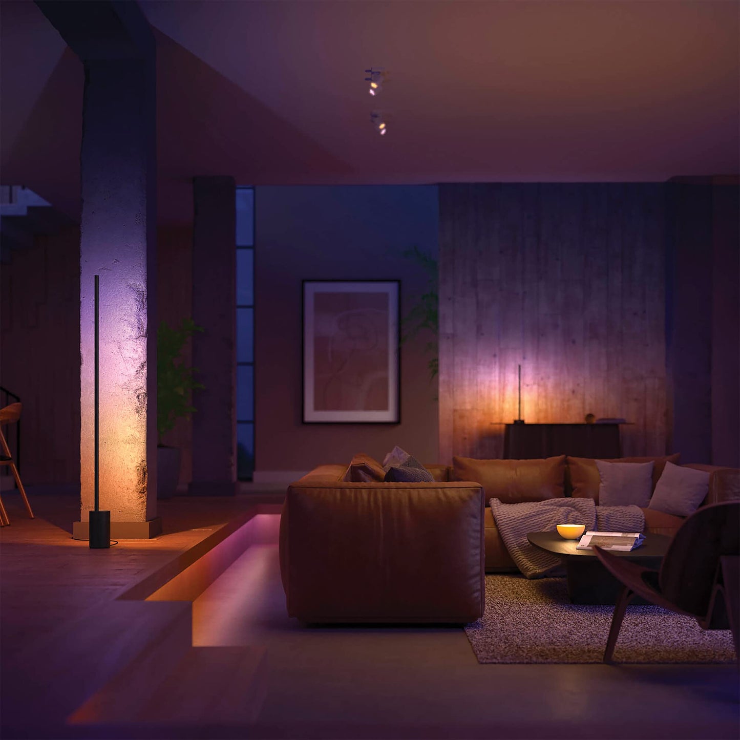 Lámpara de Pie Inteligente Philips Hue Signe - Luz Gradient, Colores, Alexa