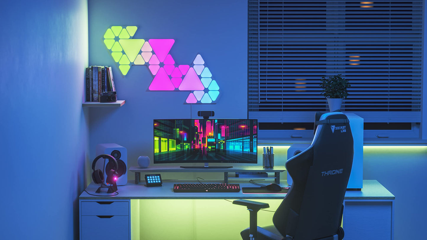 Kit Luces Modulares Nanoleaf - 32 Triángulos, RGBW, WiFi