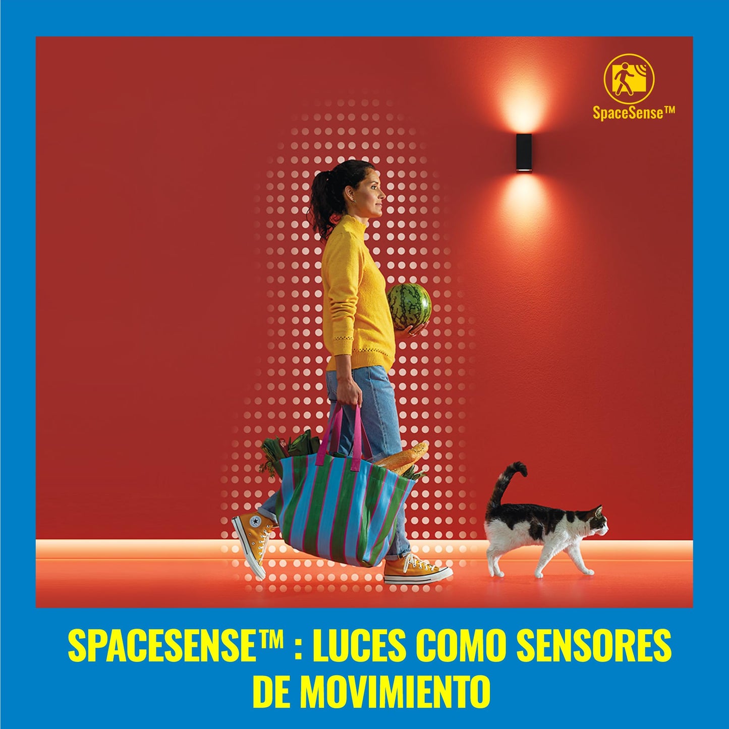 Plafón LED WiZ SuperSlim 32W - RGB, Alexa, SpaceSense
