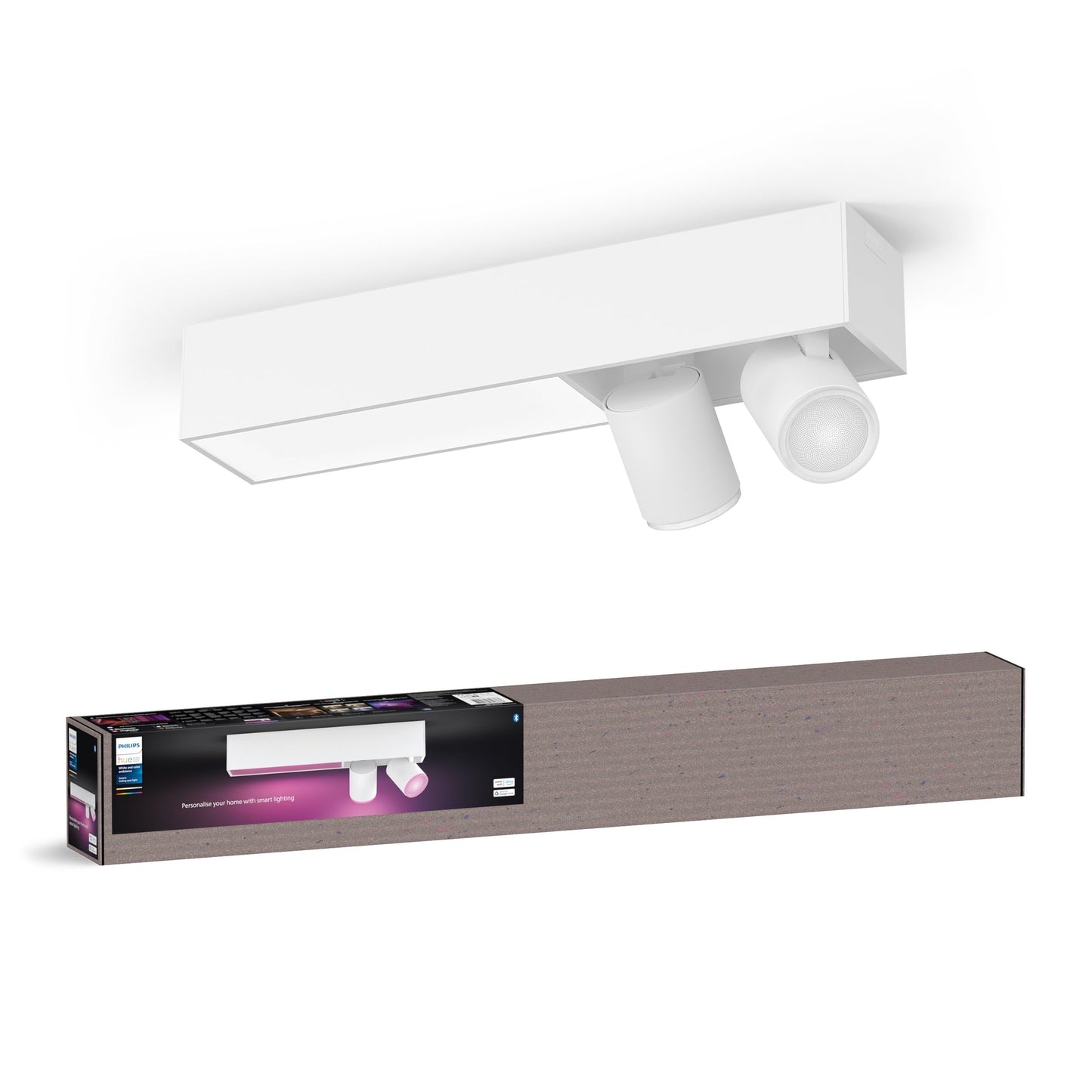 Lámpara Inteligente Philips Hue Centris - 2 Focos, RGBW, Alexa