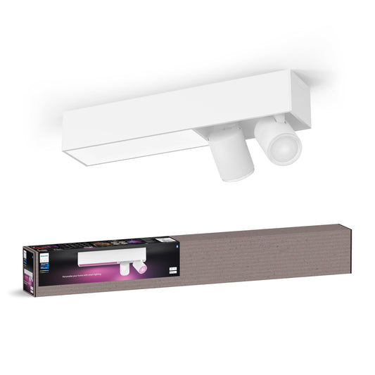 Lámpara Inteligente Philips Hue Centris - 2 Focos, RGBW, Alexa