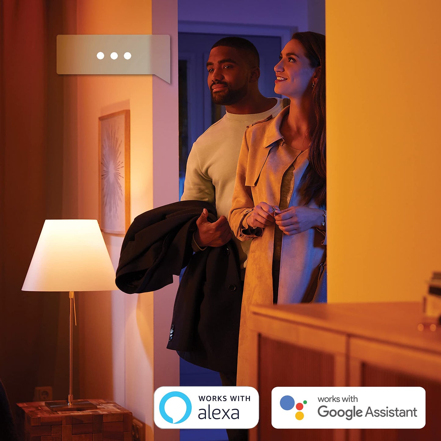 Foco Inteligente Philips Hue Argenta - Luz Blanca y Colores, Alexa