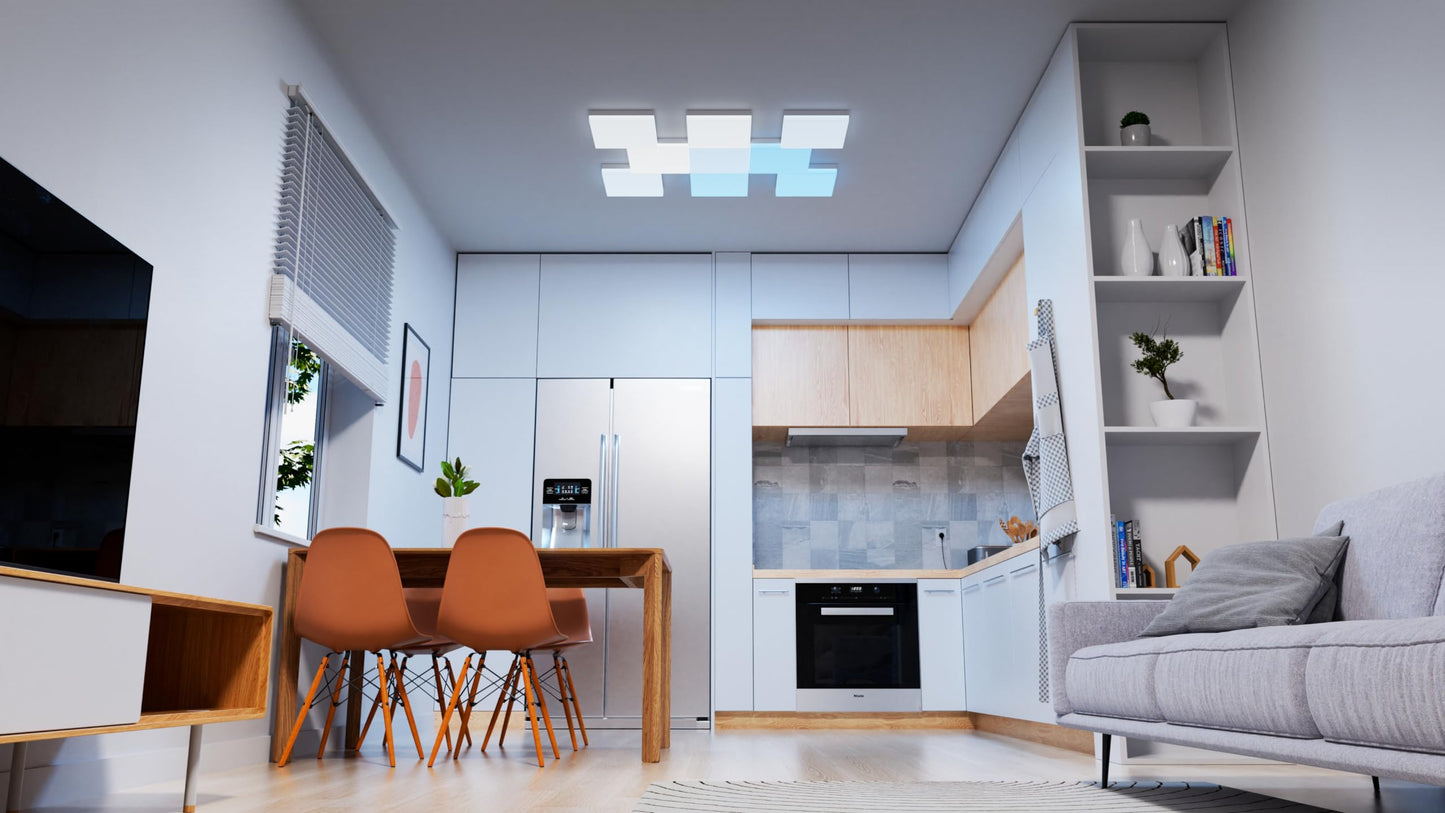 Plafón LED Nanoleaf Skylight - 3 Paneles, RGBW, Alexa