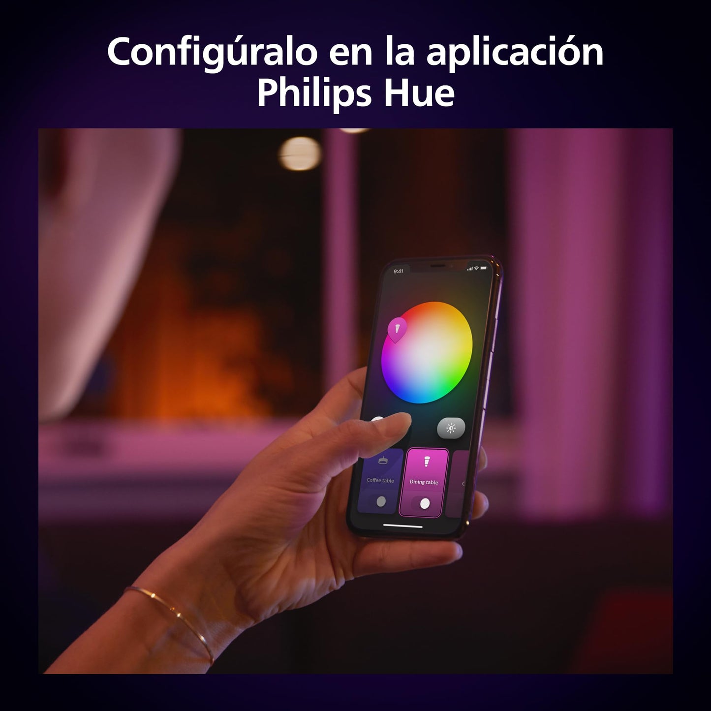 Focos Empotrables Philips Hue Slim - 3un, RGBW, Bluetooth