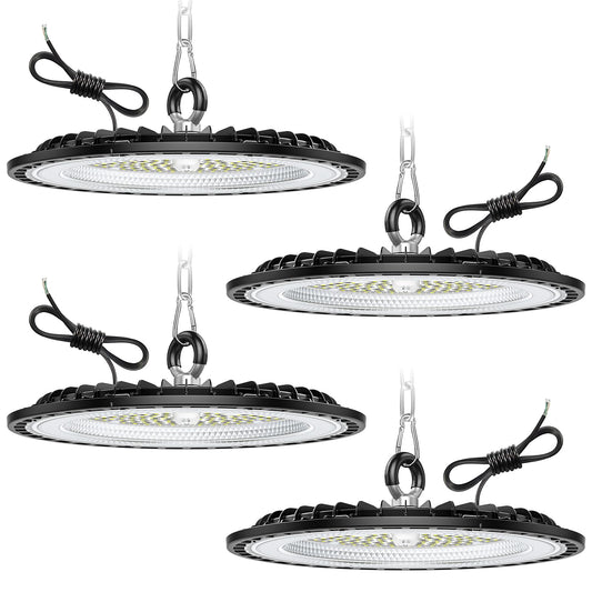 Lámpara UFO LED 200W - 4 Pack, IP65, 6000K