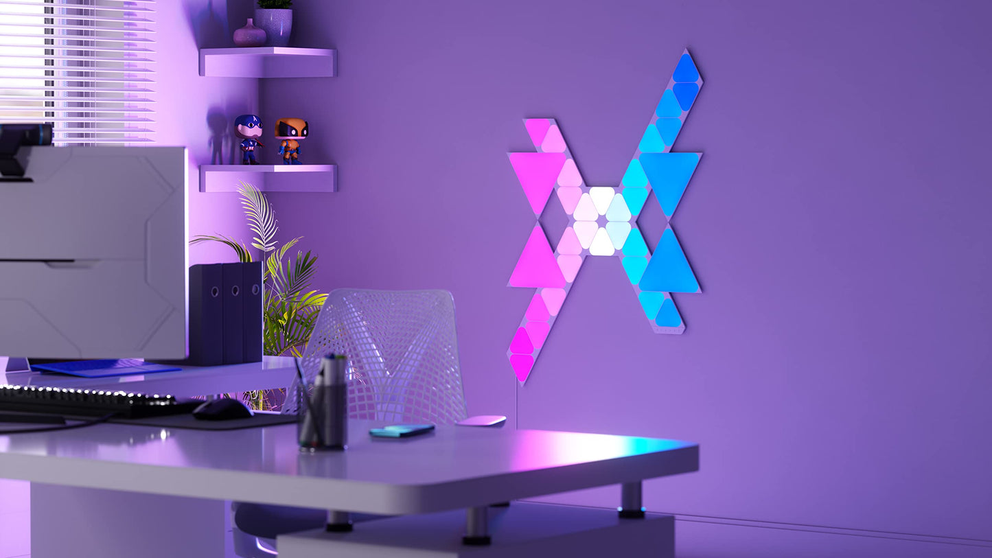 Kit Luces Modulares Nanoleaf - 32 Triángulos, RGBW, WiFi