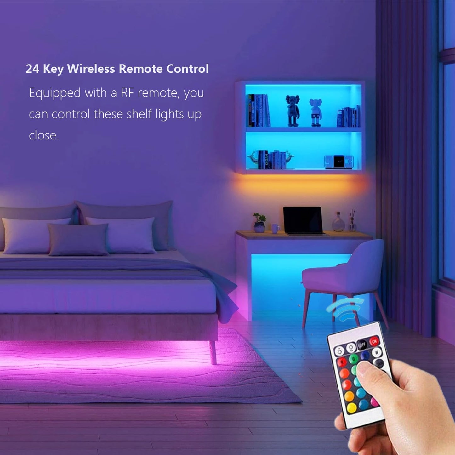 Luz LED RGB para Muebles - Alexa, Control Remoto