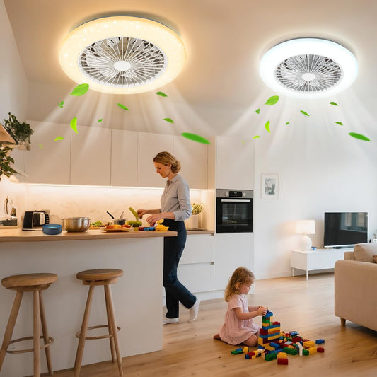 Ventilador Techo Aigostar - Alexa, Luz LED Regulable
