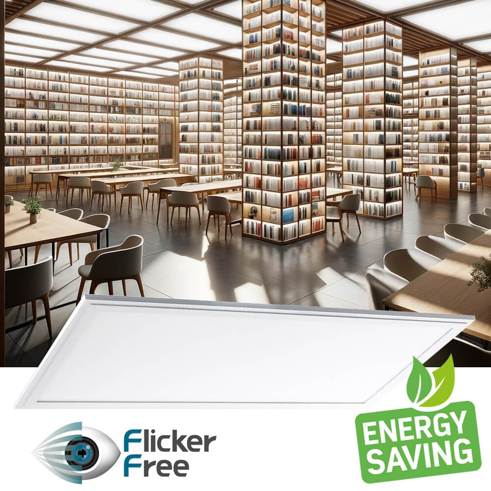 Panel LED FactorLED 80W - 120x60 cm, Blanco Frío