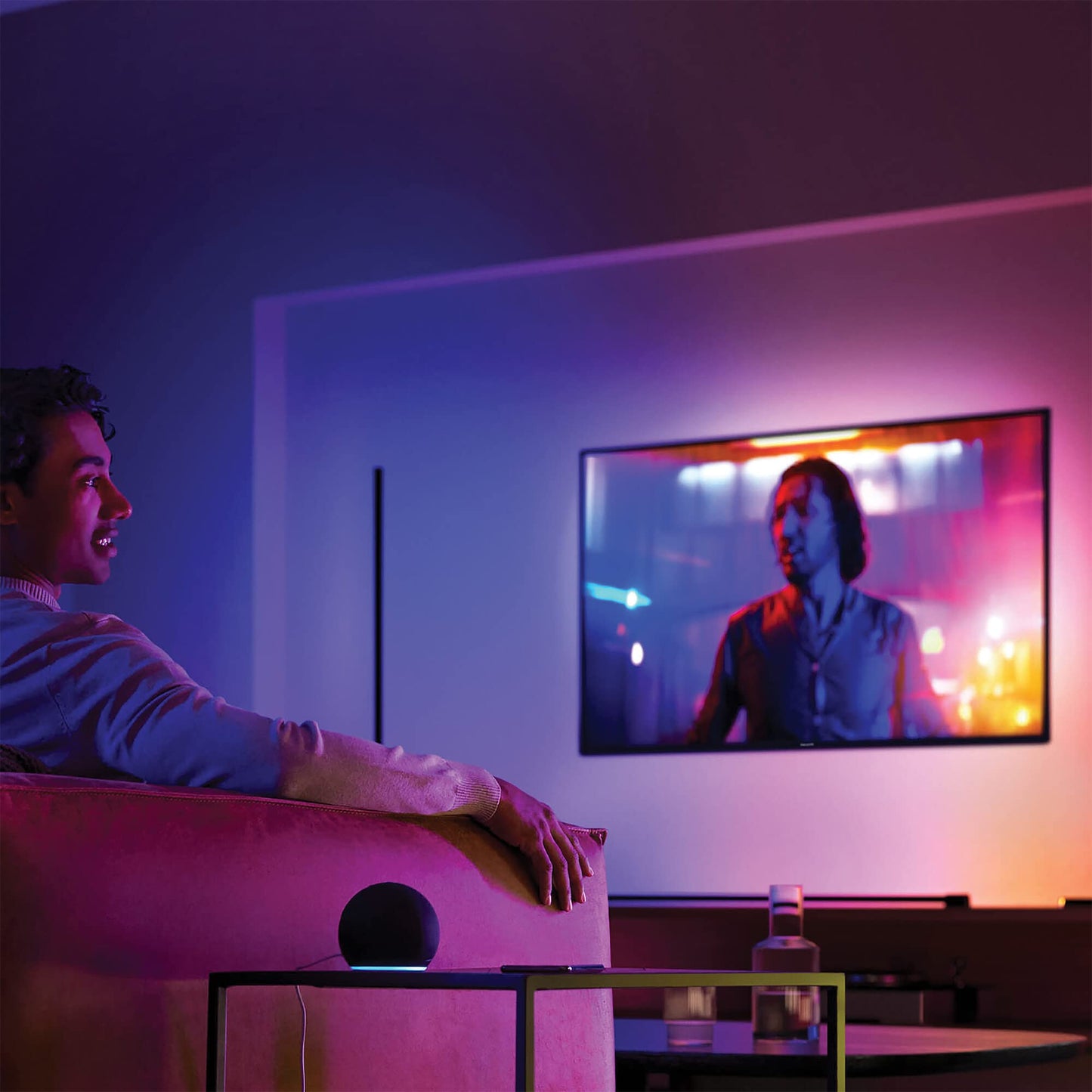 Lámpara de Pie Inteligente Philips Hue Signe - Luz Gradient, Colores, Alexa