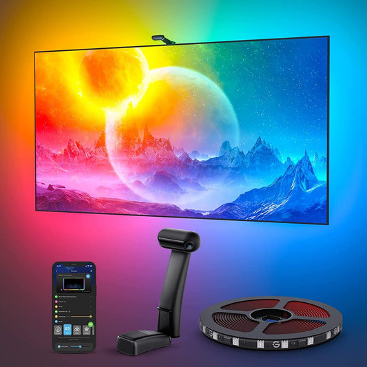 Govee T2 Backlights 5m RGBIC WiFi, Dual-Cámara, TV 75-85"