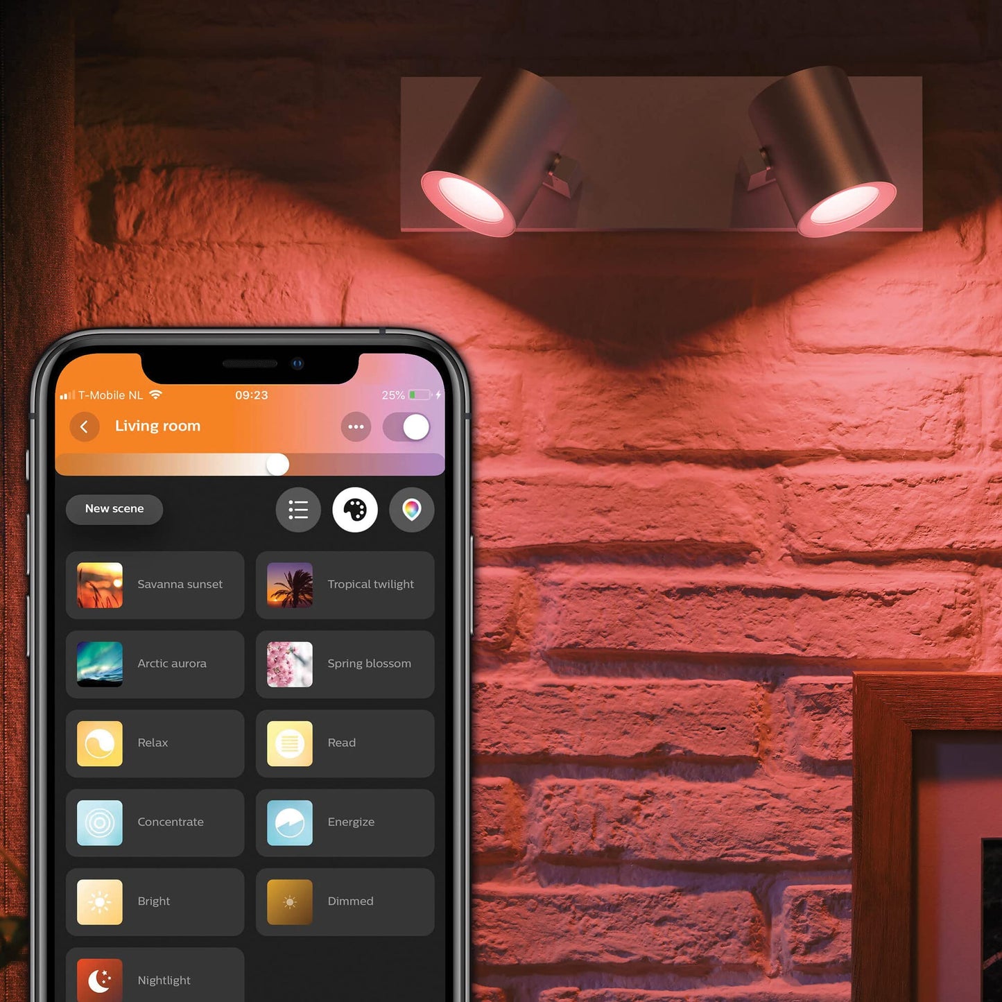 Foco Inteligente Philips Hue Argenta - Luz Blanca y Colores, Alexa