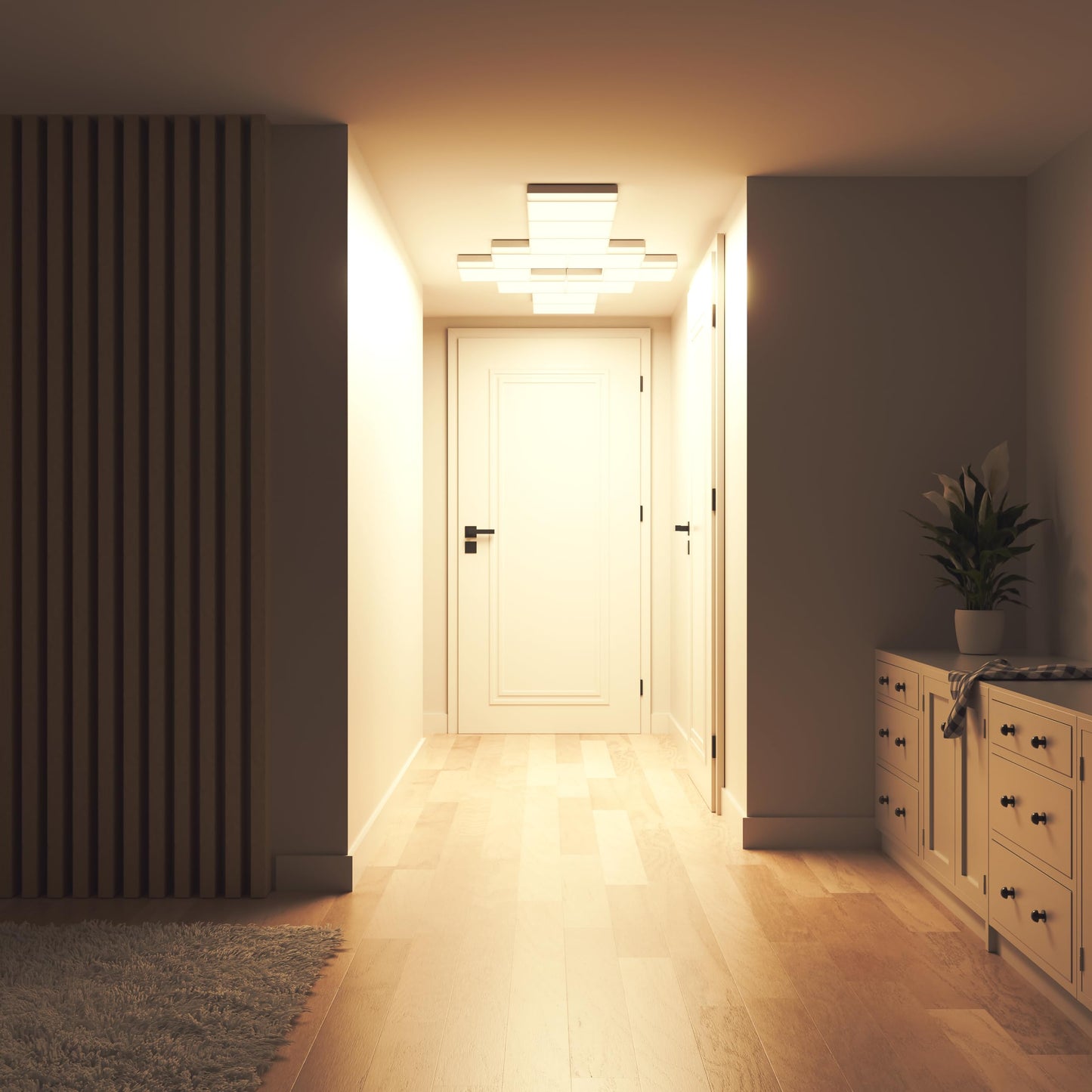 Plafón LED Nanoleaf Skylight - 3 Paneles, RGBW, Alexa