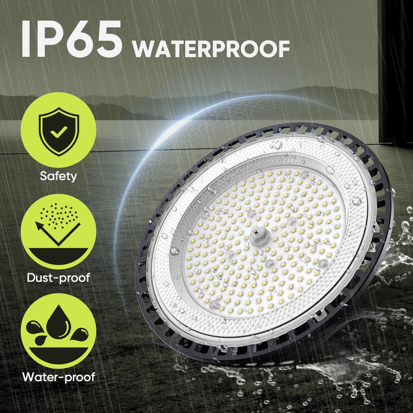 Lámpara UFO LED 200W - 4 Pack, IP65, 6000K
