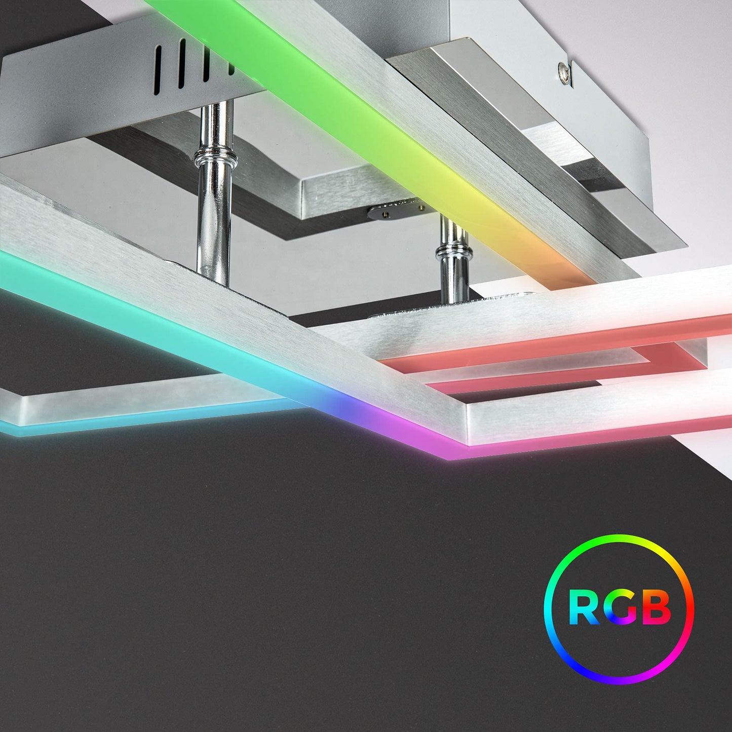 Lámpara Techo LED B.K.Licht WiFi - RGB, Regulable, App